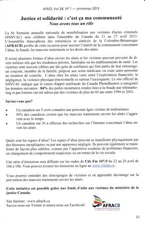   LA VOIX DES KOOTENAYS, 2013   , page 11