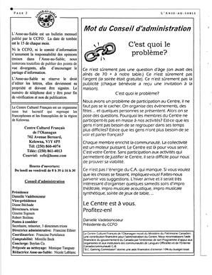   L'ANSE-AU-SABLE, 2001   , page 2