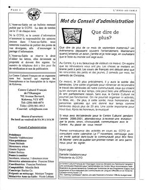   L'ANSE-AU-SABLE, 2001   , page 2