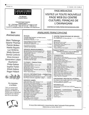   L'ANSE-AU-SABLE, 2001   , page 6