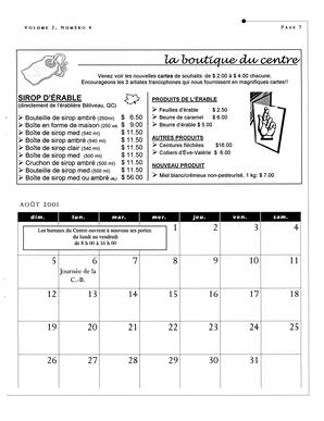   L'ANSE-AU-SABLE, 2001   , page 7