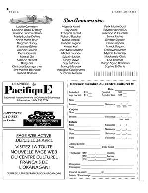  L'ANSE-AU-SABLE, 2001   , page 6