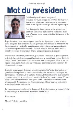   LA VOIX DES KOOTENAYS, 2012-13   , page 4