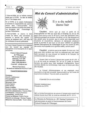   L'ANSE-AU-SABLE, 2001   , page 2
