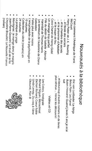   L'ANSE-AU-SABLE, 2001   , page 8