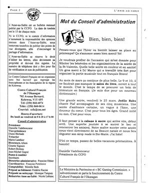   L'ANSE-AU-SABLE, 2001   , page 2