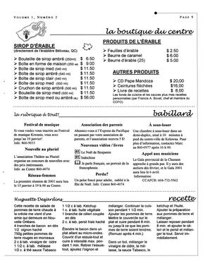   L'ANSE-AU-SABLE, 2001   , page 9