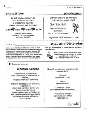   L'ANSE-AU-SABLE, 2001   , page 4
