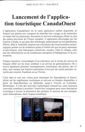   LA VOIX DES KOOTENAYS, 2012-13   , page 17