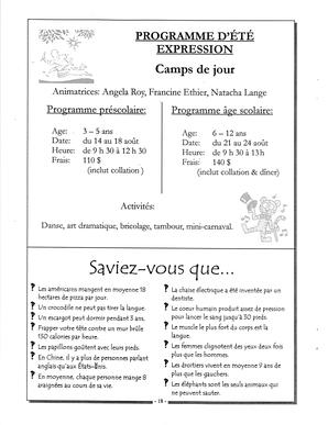   L'ANSE-AU-SABLE, 2000   , page 14