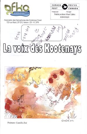   LA VOIX DES KOOTENAYS, 2012-13   , page 1