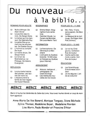   L'ANSE-AU-SABLE, 2000   , page 14