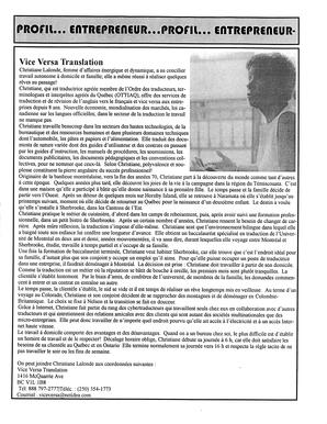   LA VOIX DES KOOTENAYS, 2002   , page 7