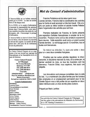   L'ANSE-AU-SABLE, 1999   , page 2