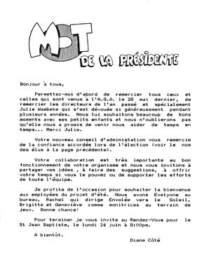   L'ANSE-AU-SABLE, 1991   , page 3