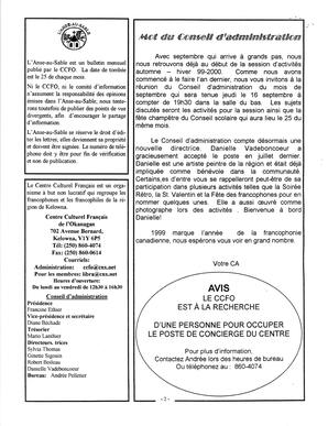   L'ANSE-AU-SABLE, 1999   , page 2