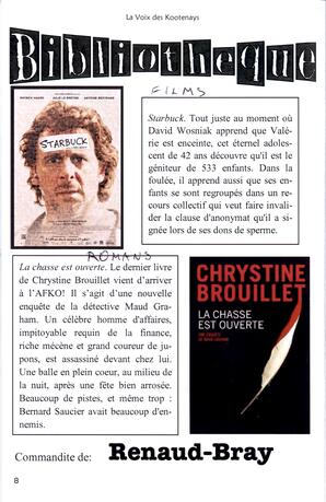   LA VOIX DES KOOTENAYS, 2012   , page 8