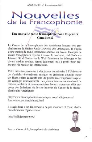   LA VOIX DES KOOTENAYS, 2012   , page 7