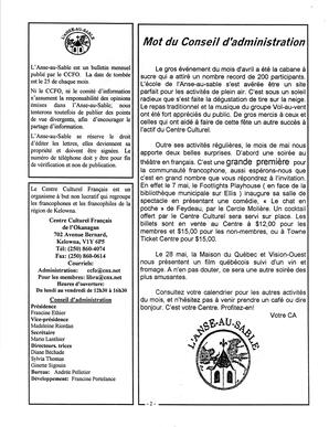   L'ANSE-AU-SABLE, 1999   , page 2