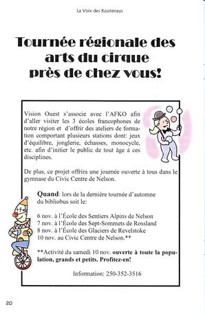   LA VOIX DES KOOTENAYS, 2012   , page 20