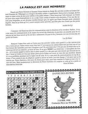   L'ANSE-AU-SABLE, 1998   , page 12