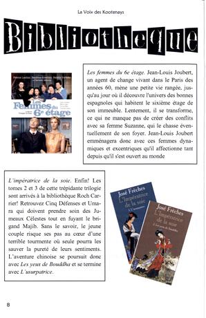   LA VOIX DES KOOTENAYS, 2012   , page 8