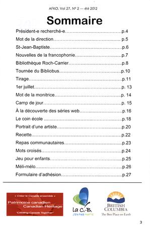   LA VOIX DES KOOTENAYS, 2012   , page 3