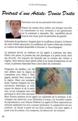   LA VOIX DES KOOTENAYS, 2012   , page 20