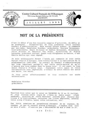   L'ANSE-AU-SABLE, 1995   , page 1