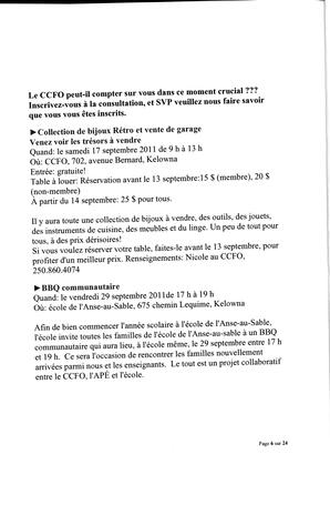   L'ANSE-AU-SABLE, 2011   , page 6