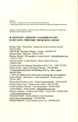   L'ANSE-AU-SABLE, 2011   , page 15