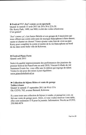   L'ANSE-AU-SABLE, 2011   , page 6