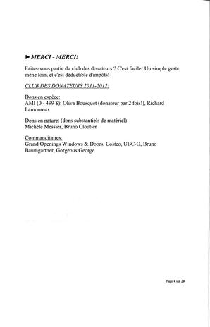  L'ANSE-AU-SABLE, 2011   , page 4