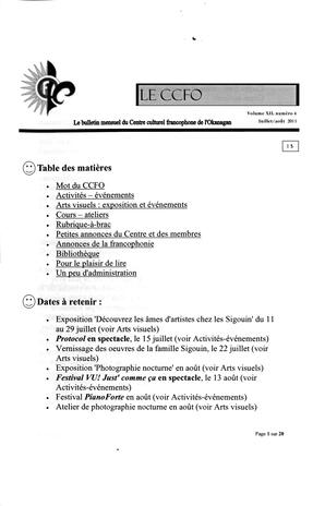   L'ANSE-AU-SABLE, 2011   , page 1