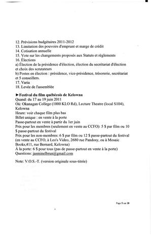   L'ANSE-AU-SABLE, 2011   , page 5