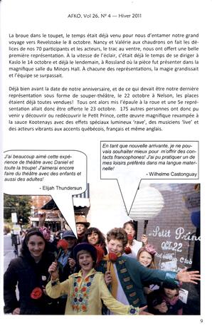   LA VOIX DES KOOTENAYS, 2011   , page 9