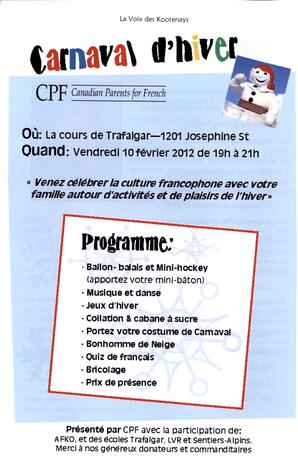   LA VOIX DES KOOTENAYS, 2011   , page 20