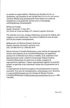   L'ANSE-AU-SABLE, 2011   , page 9