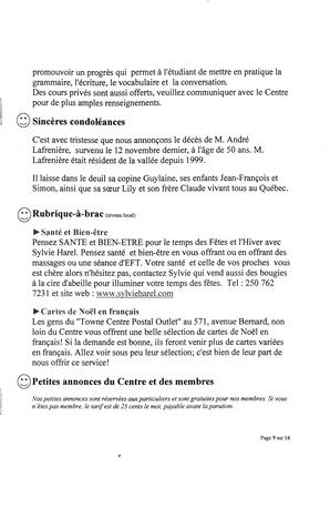   L'ANSE-AU-SABLE, 2010   , page 9