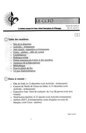   L'ANSE-AU-SABLE, 2010   , page 1