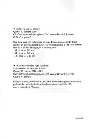   L'ANSE-AU-SABLE, 2010   , page 6