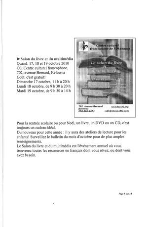   L'ANSE-AU-SABLE, 2010   , page 5