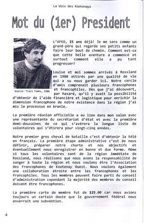   LA VOIX DES KOOTENAYS, 2011   , page 4