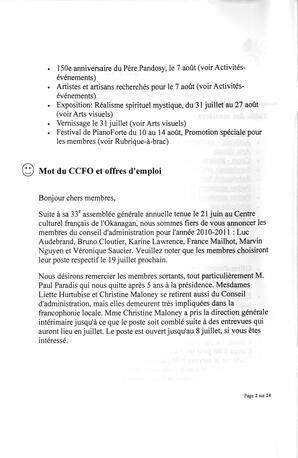   L'ANSE-AU-SABLE, 2010   , page 2