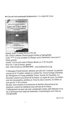   L'ANSE-AU-SABLE, 2010   , page 13