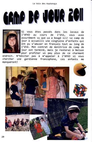   LA VOIX DES KOOTENAYS, 2011   , page 20