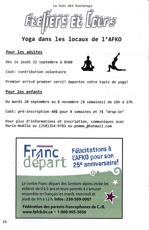   LA VOIX DES KOOTENAYS, 2011   , page 16