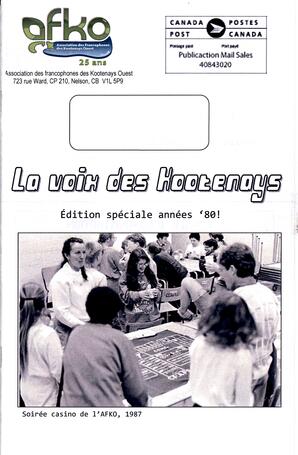   LA VOIX DES KOOTENAYS, 2011   , page 1