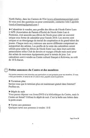   L'ANSE-AU-SABLE, 2010   , page 15