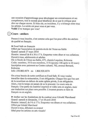   L'ANSE-AU-SABLE, 2010   , page 10